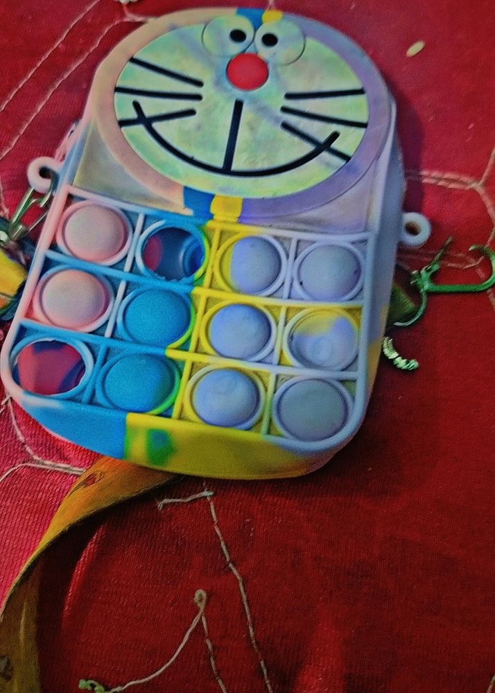 Doremon Pop It Purse For Kids