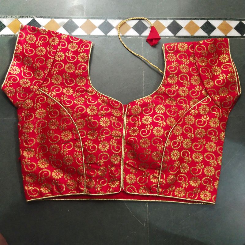 Fix Price Deal 🤩 Readymade Blouse Red Colour