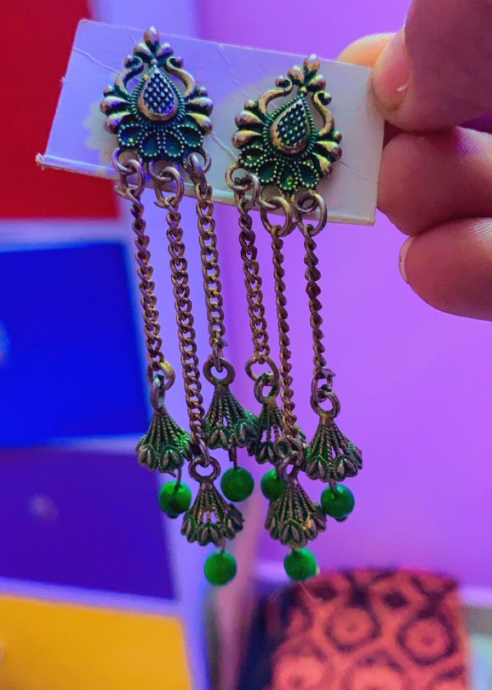 Green Earring