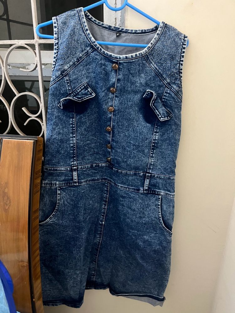 Denim Pocket Dress