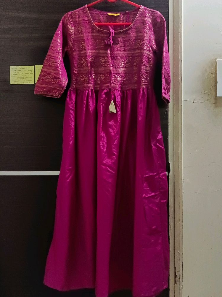 Aurelia Pink Beutiful Silk Kurta