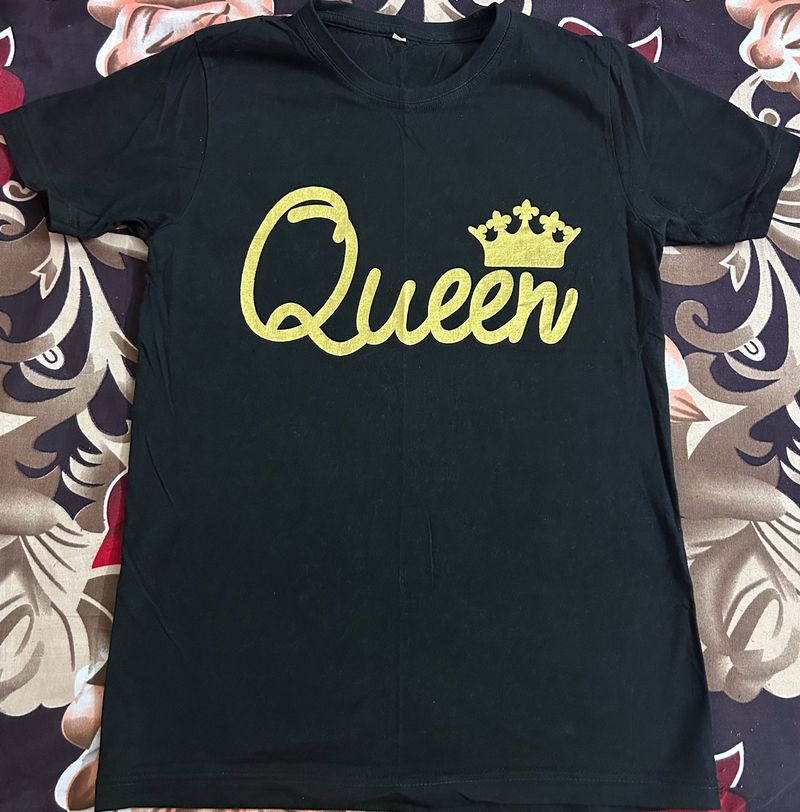 Totally New Black Queen Medium Sized T-shirt