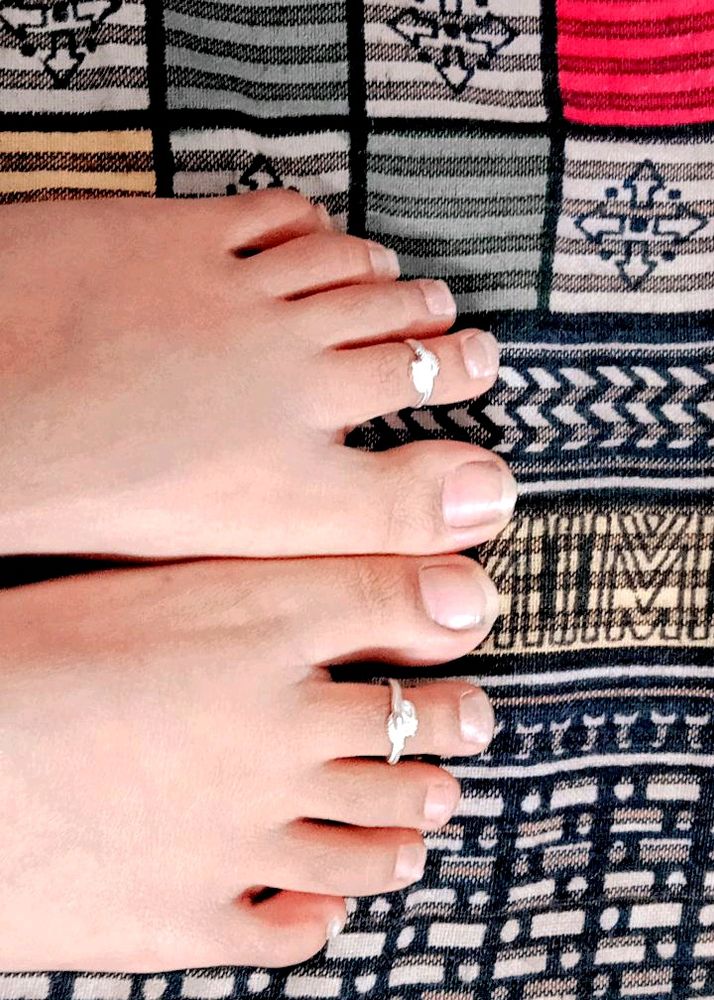 Artificial Silver Toe Ring