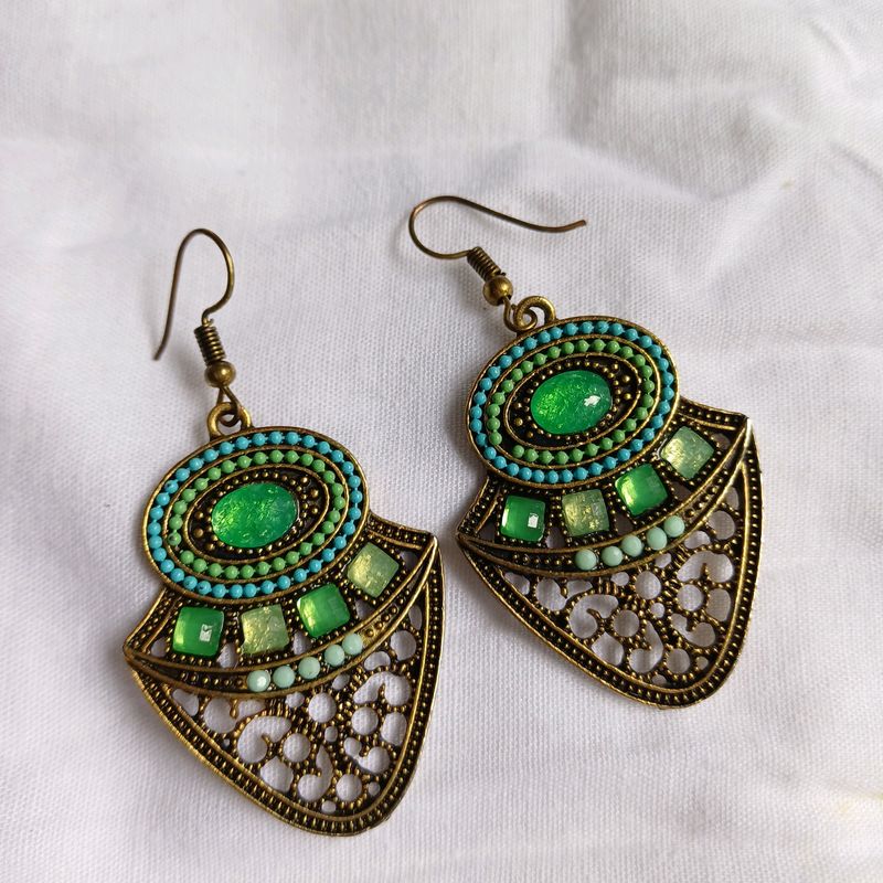 Green Earring