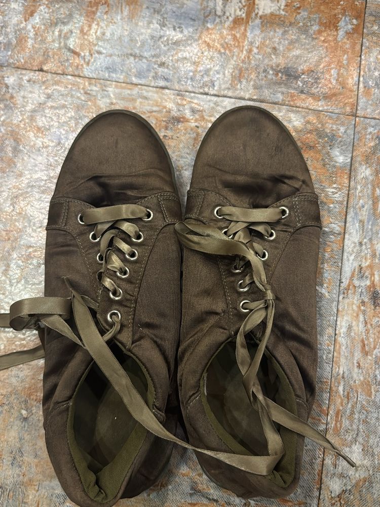 Olive Green Casual Shoes