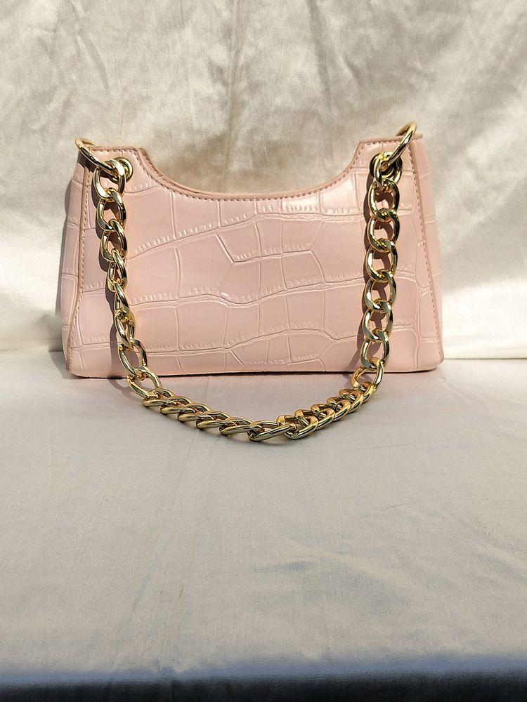 Light Pink Baguette Bag