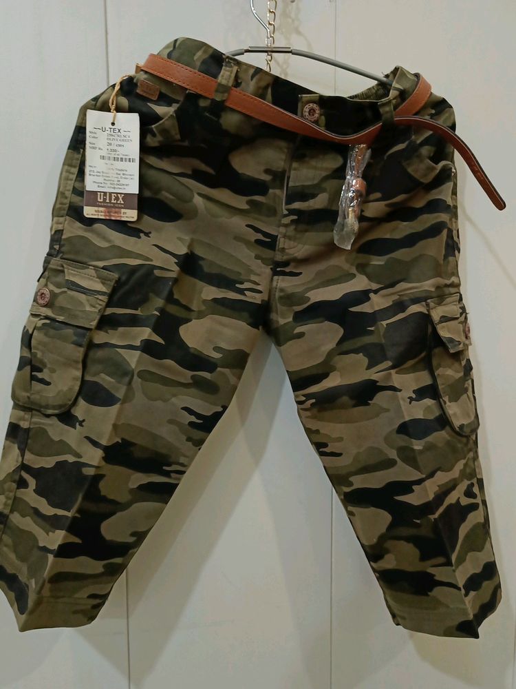 Camouflage Print Boys Capri