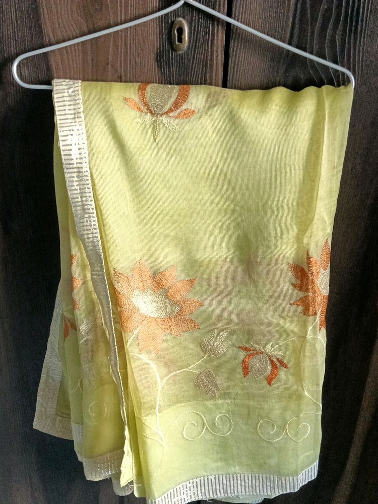 Light green Silk Kota saree