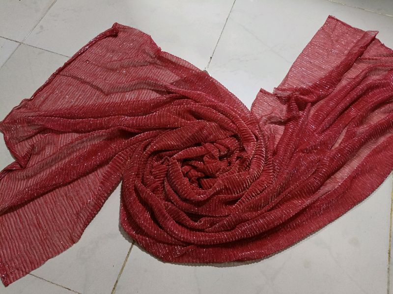 Red Metalic Shimmer Hijabs (Ofr Me Ur Prc)