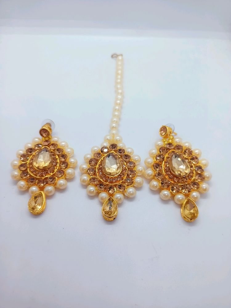 Brand New Maangtika With Earring