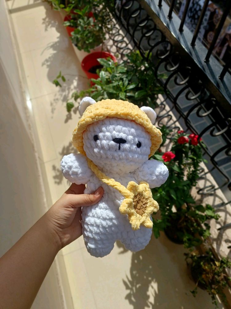 Cute Crochet Sunny Bear 🌻