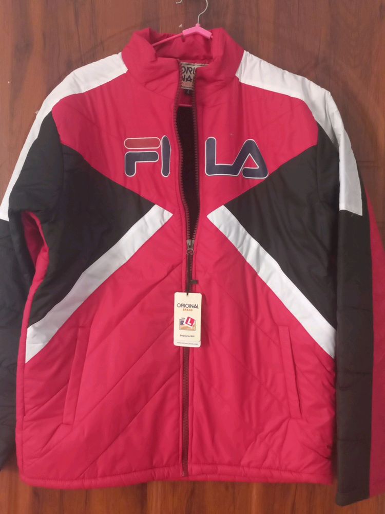 FILA JACKET ORIGINAL BLACK AND WHITE STRIPES