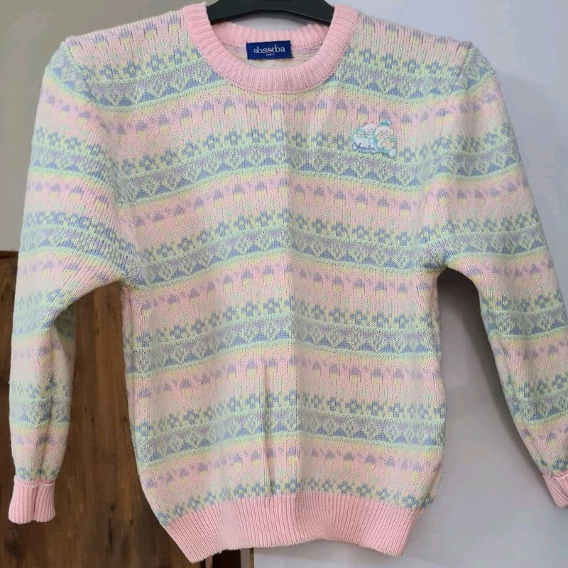 Baby Pink French Sweater