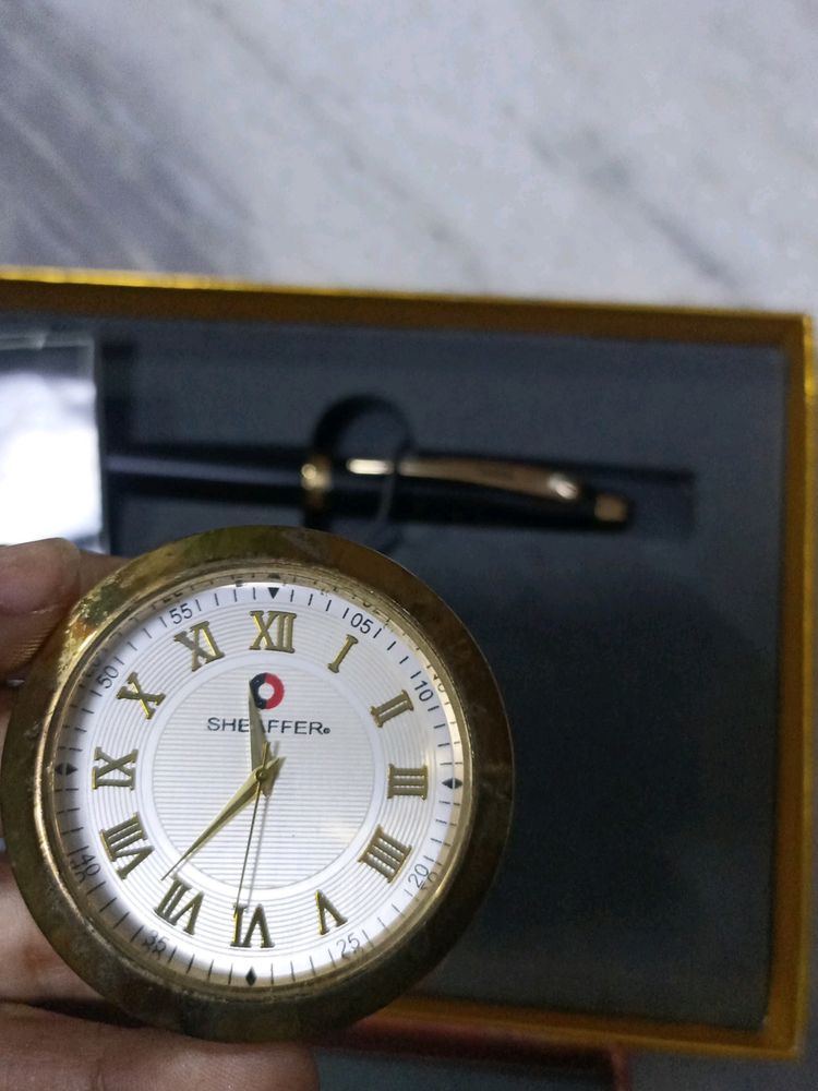 SHEAFFER table Clock Not In Working Condition