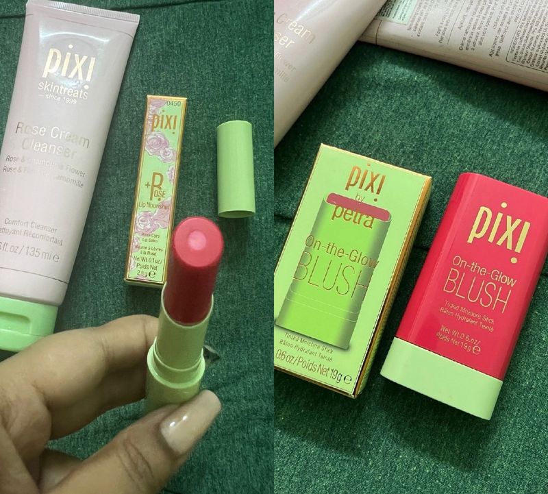 🥳SALE🥳Pixi Combo 🩷Facewash, Lip Care & Blush🩷