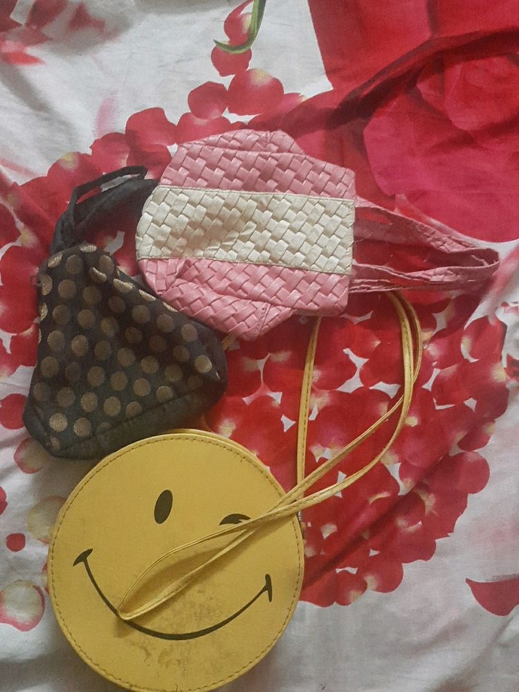 Combo Hand And Long Sling Smily Bag