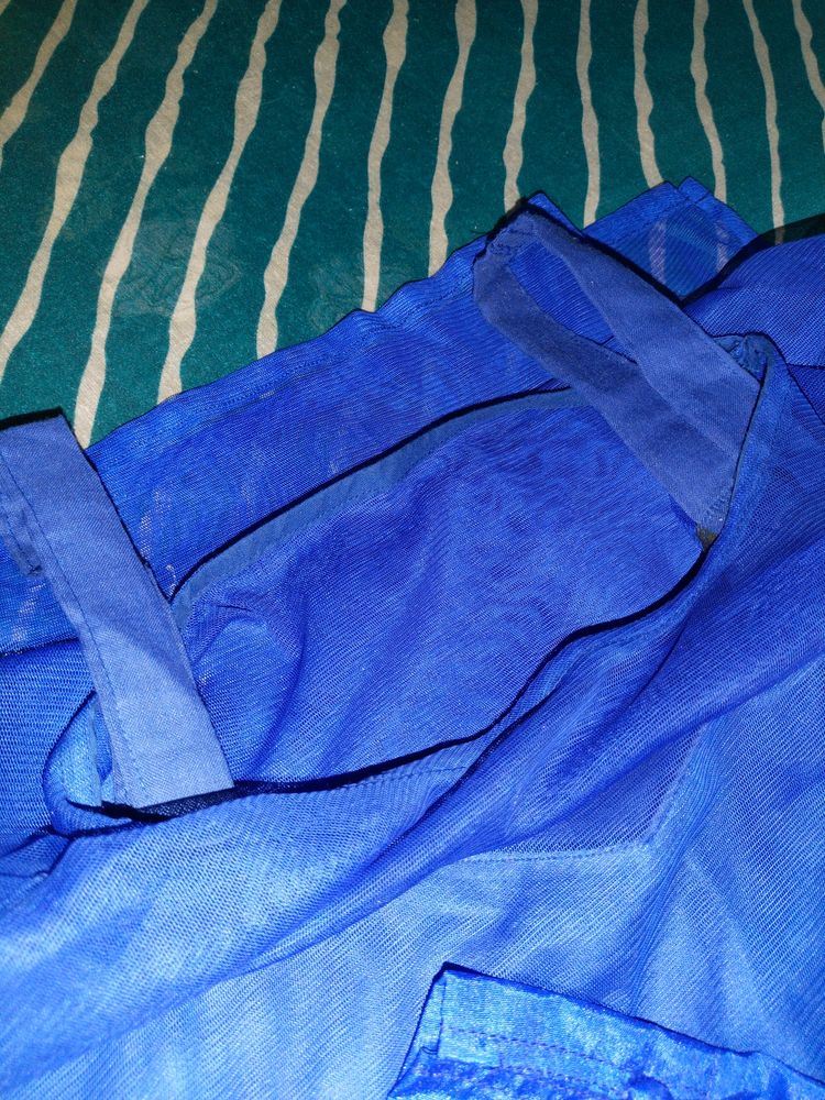 Royal Blue Palazzo Paint  Suit