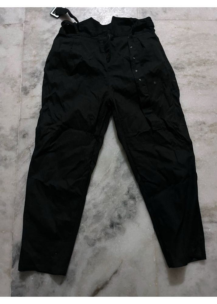 Black Trouser With Belt