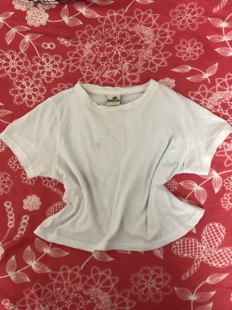 White Baby Tee