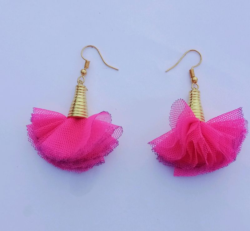 handmade fabric earrings