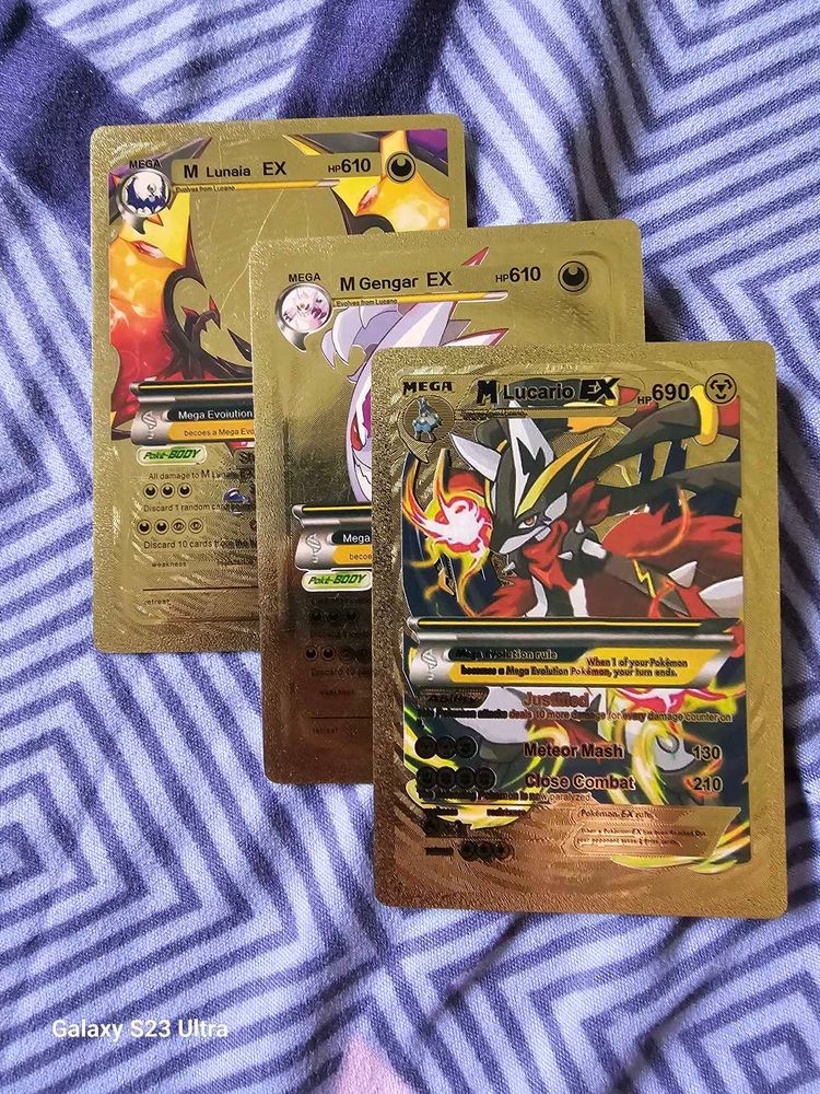 Pokemon Cards 3 Golden Card