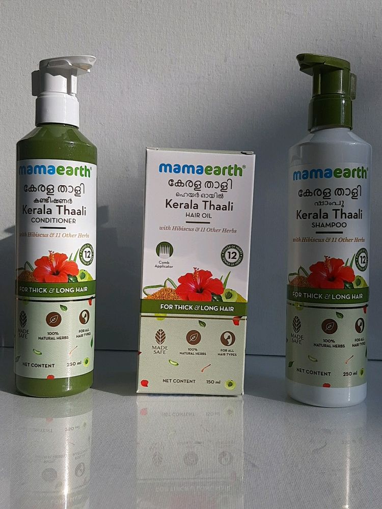 Mamaearth Combo Of Shampoo, Conditioner And Oil