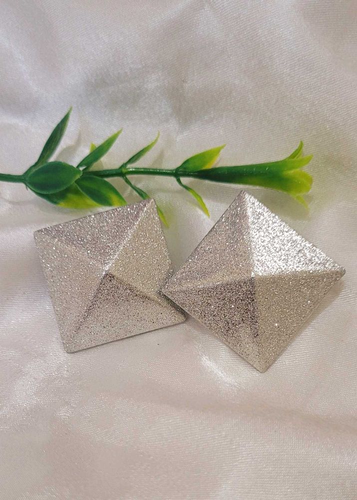 Silver Shimmer Studs