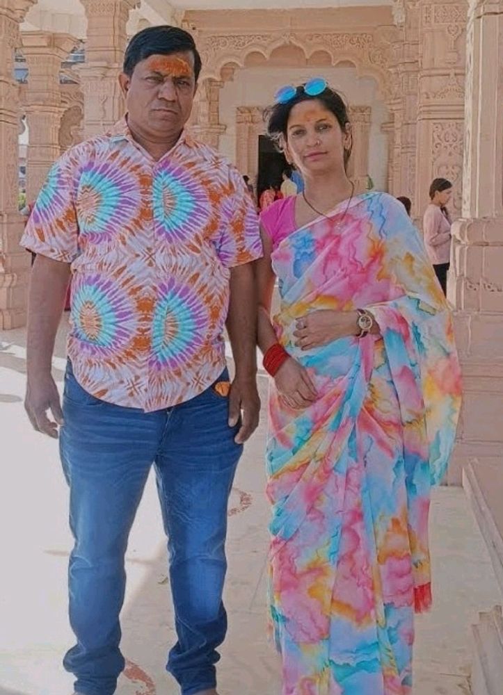 Couple Saree And Shirt ♥️😍