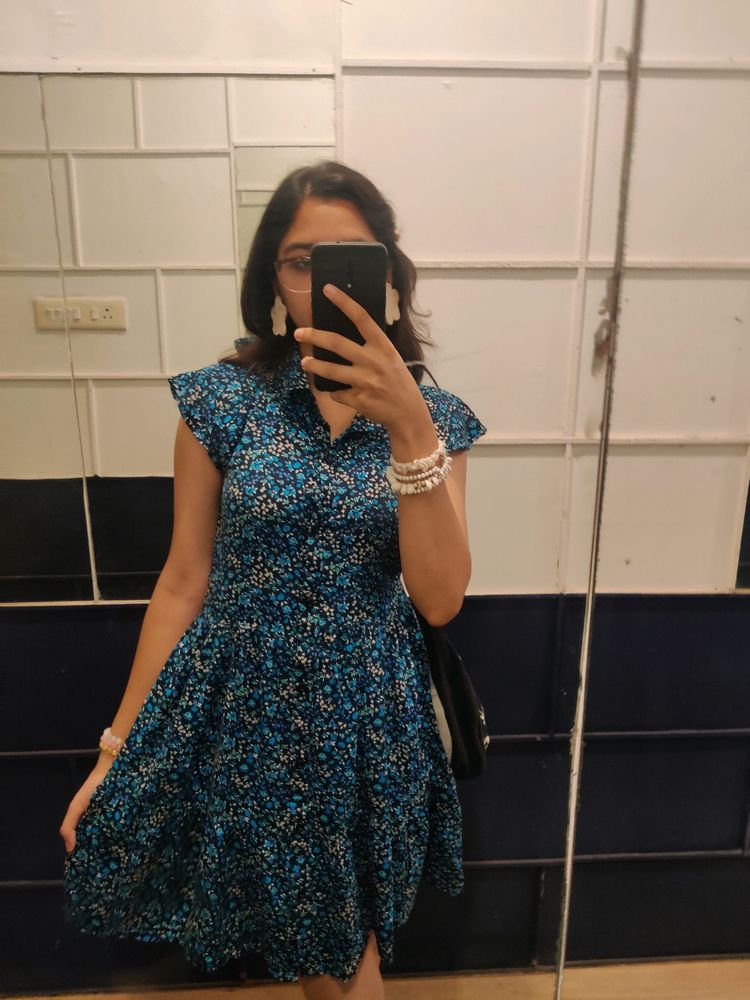 Blue Floral Dress