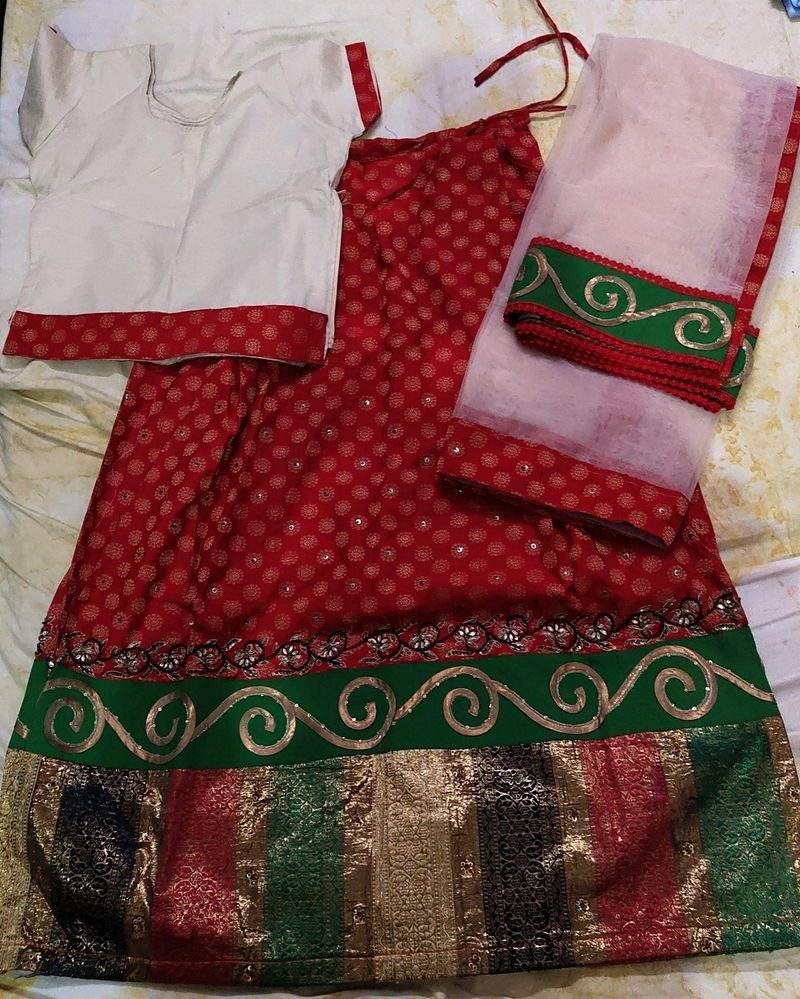 Beautiful Red and Golden Lehenga