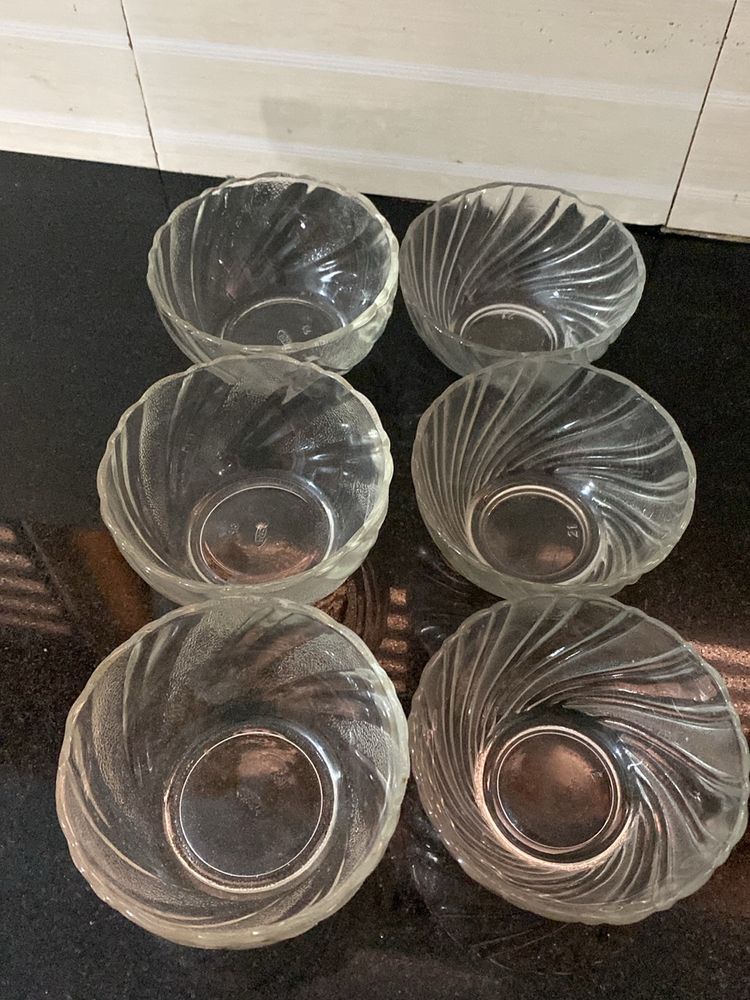 Set Of 6 Glass Bowl