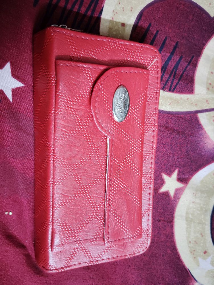 Red Self Design Wallet.