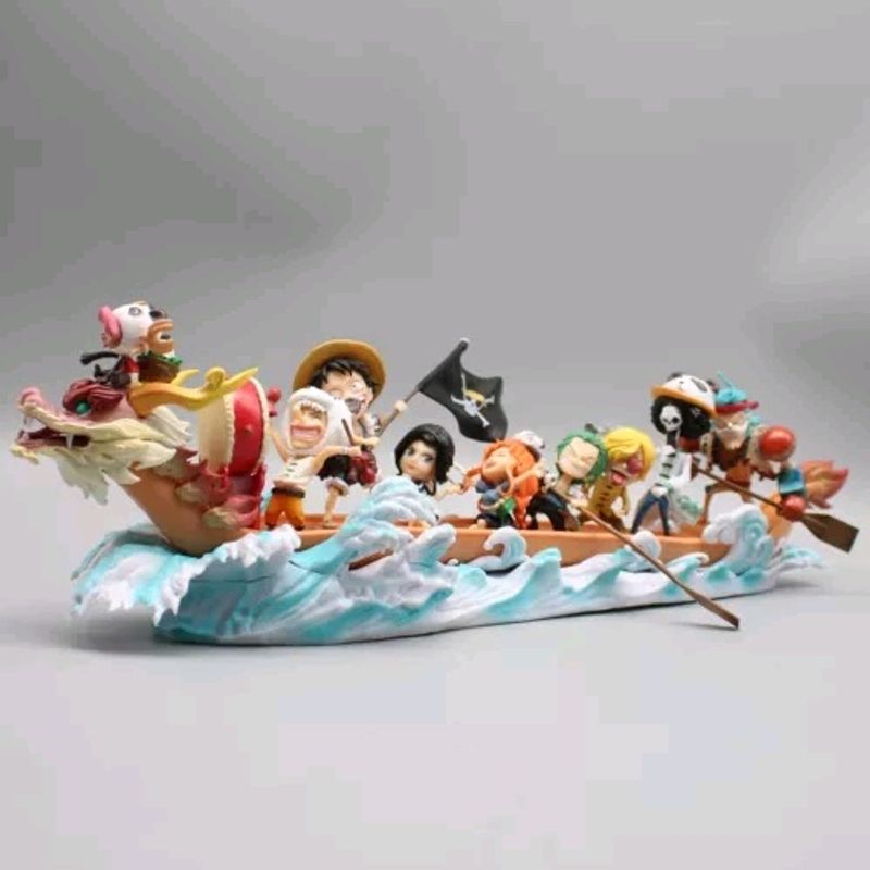 The Straw Hat Pirates Bust Dragon Boat Scene