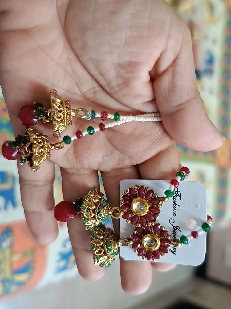 Earrings With Beautiful Latkans