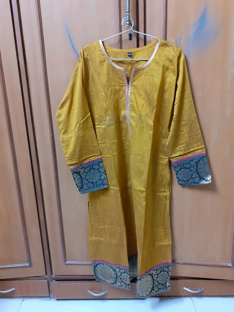 Cotton Silk Kurti Xxl Size ( 44)