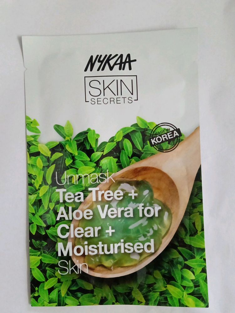 Nykaa Tea Tree + Aloe Vera Mask