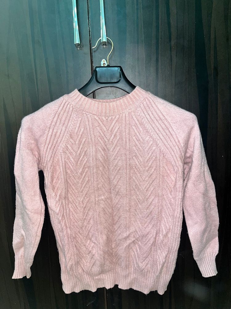 Pink Sweater. Size- M