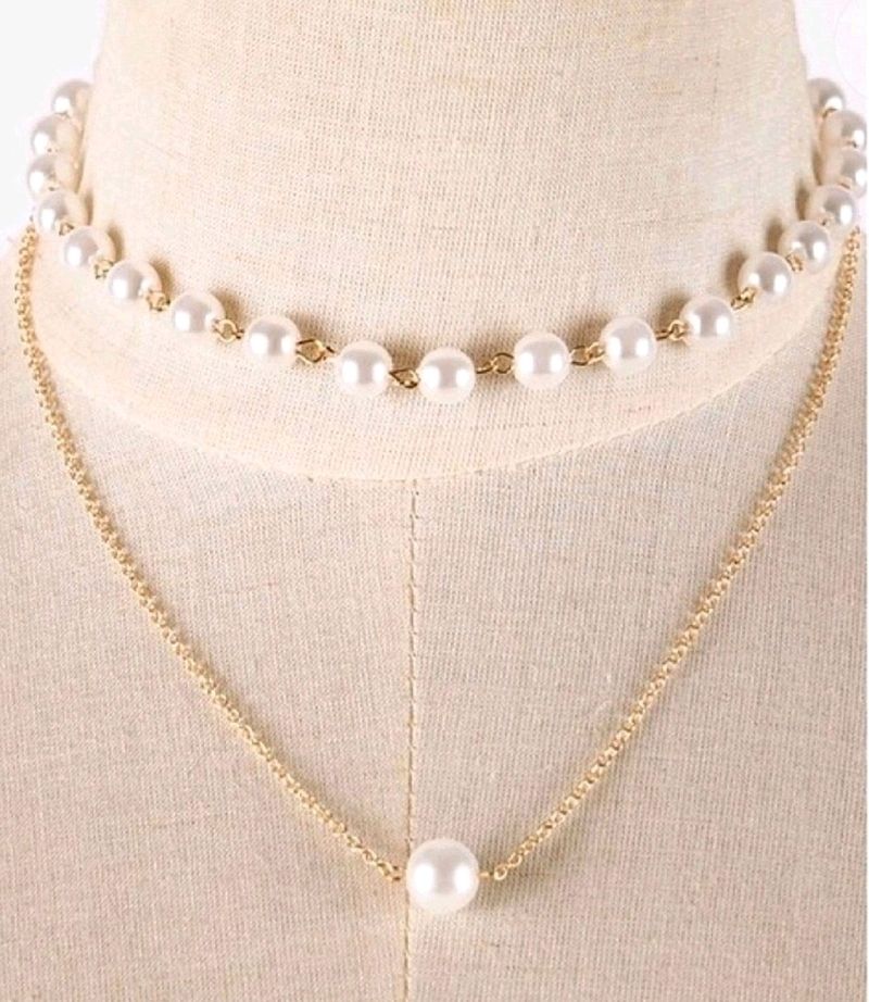 Double Layered Pearl Necklace