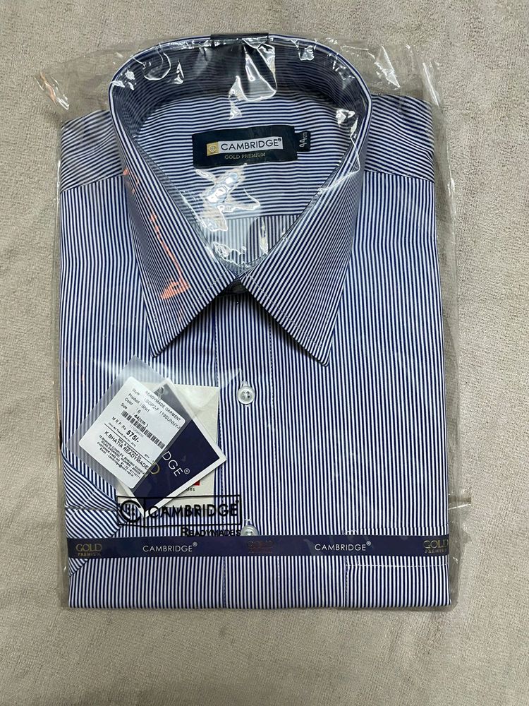 Navy Blue x White STRIPPED SHIRT for MEN!