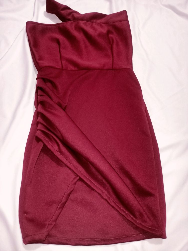 Wine Bodycon Dress