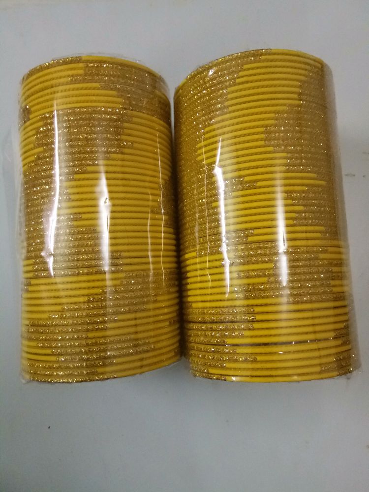 Yellow Color Aluminum Bangles