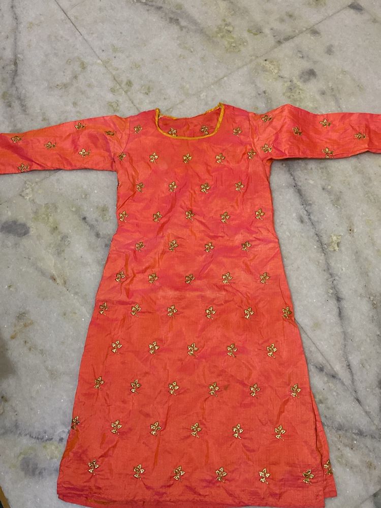 Haldi Or Ubtan Ready To Wear Suit