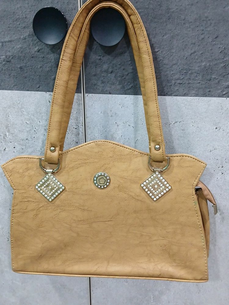 Golden Brown Handbag