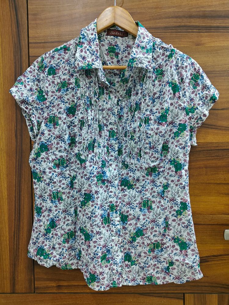 Printed Cotton Shirt For Women