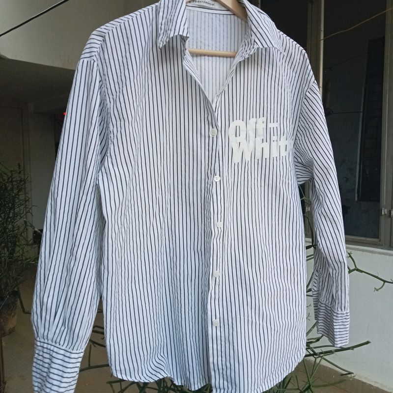 Back Print Collar Shirt