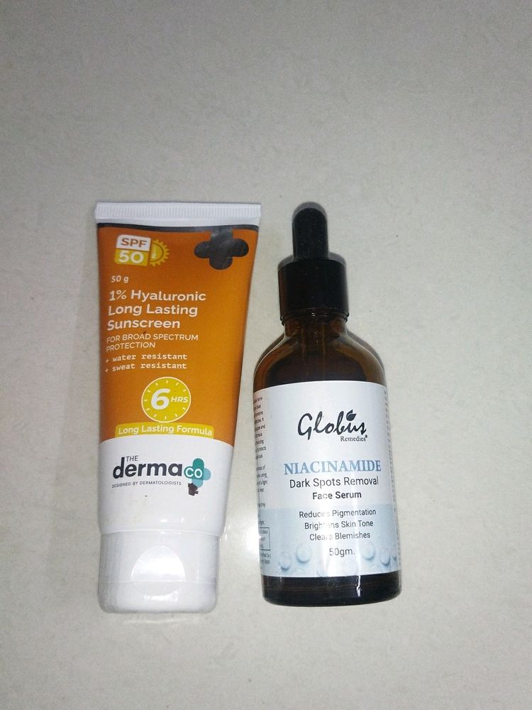 DermaCo Sunscreen + Niacinamide serum