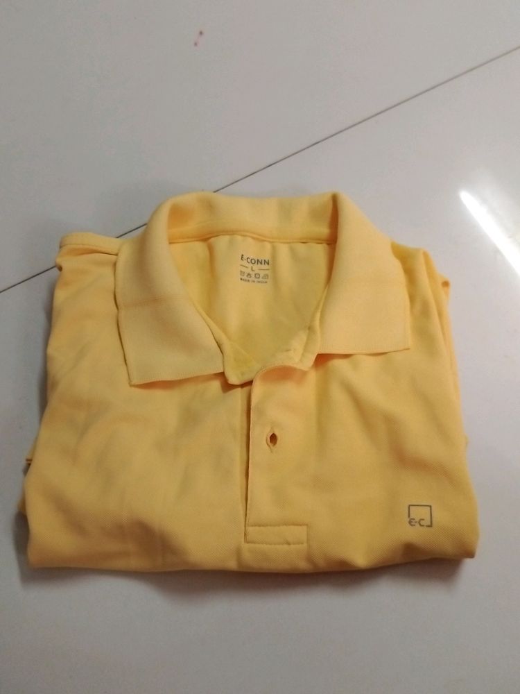 Golden Yellow Collar T Shirt...