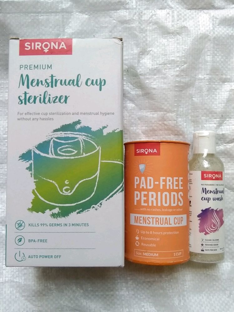 Sirona Menstrual Cup Sterilizer Combo