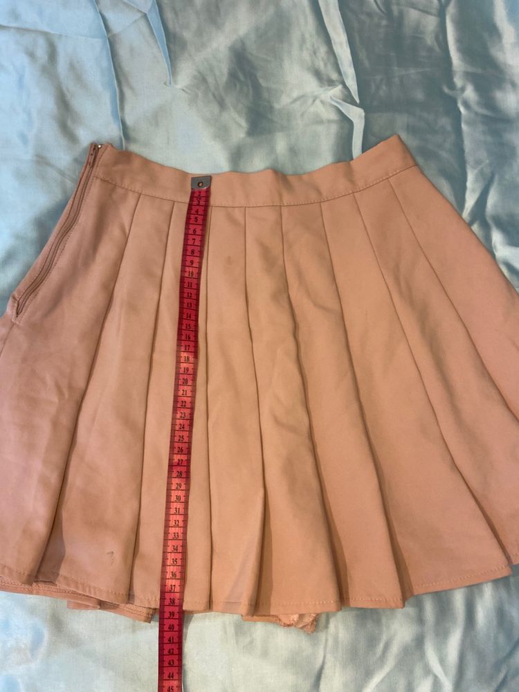 Peach Pink Skater Skirt