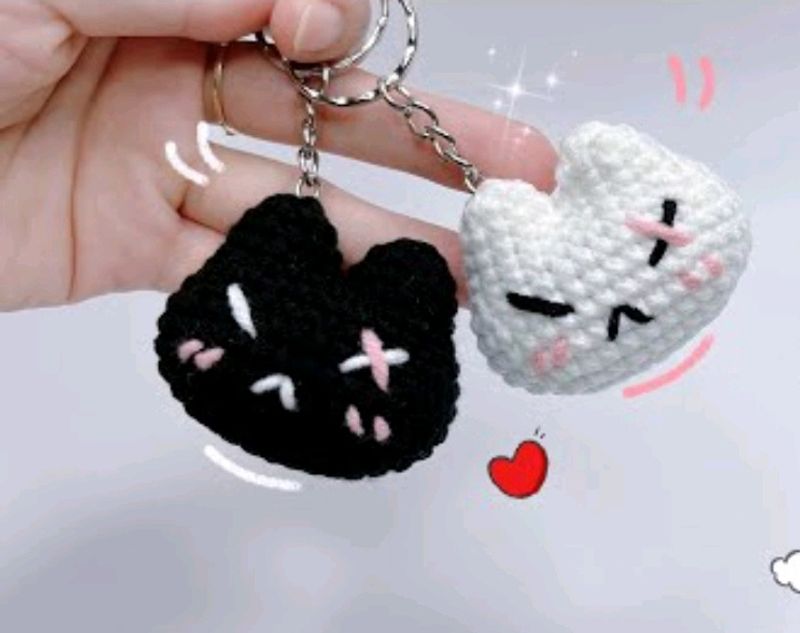 Crochet Bunny Keychain